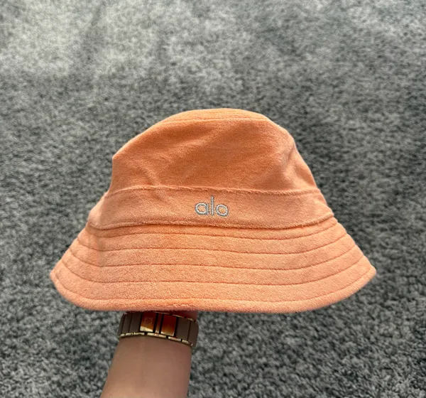 ALO Yoga Orange Terry Beachside Bucket Hat - Image 5