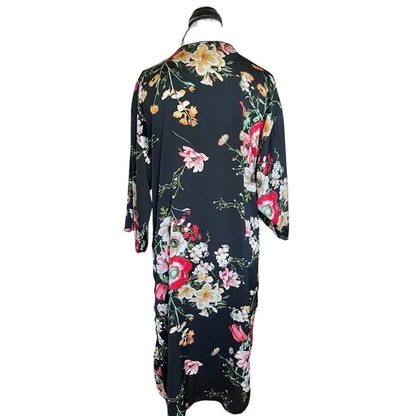 LuLaRoe Duster Cardigan Medium Floral - Image 4