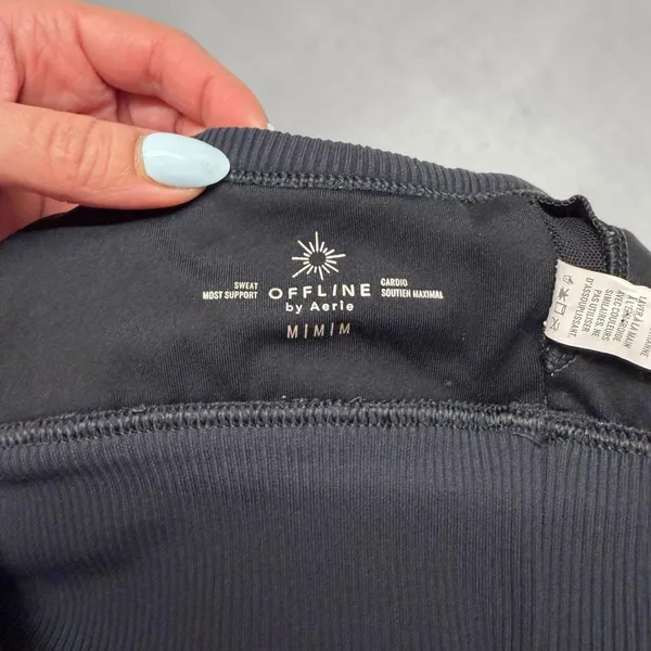 OFFLINE by Aerie Real Me Ribbed‎ High Impact Sports Bra - Image 3