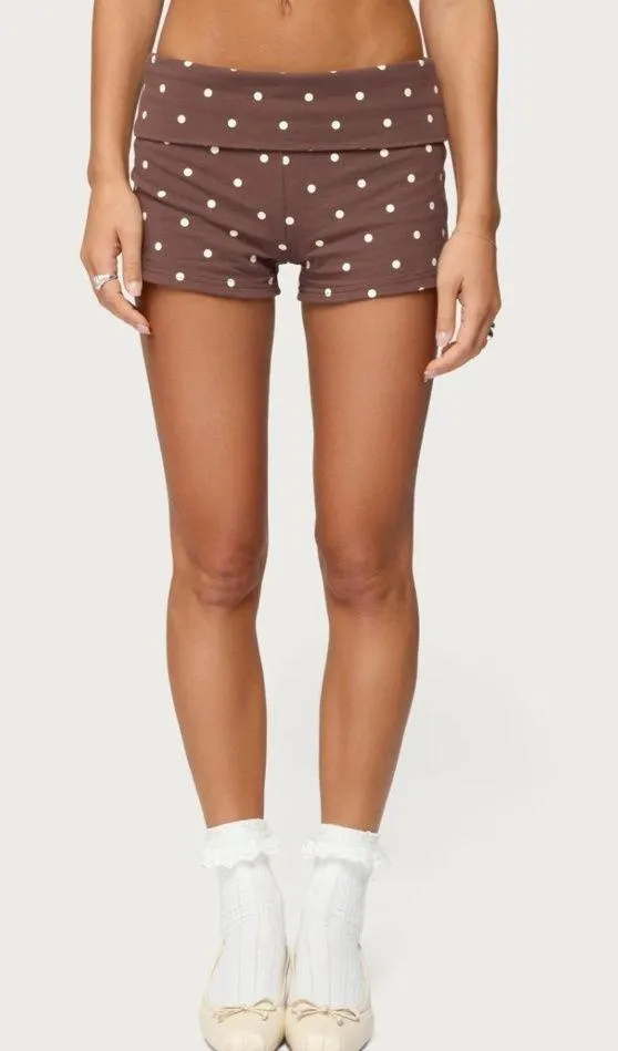 Chelsea Polka Dot Foldover shorts - Image 2
