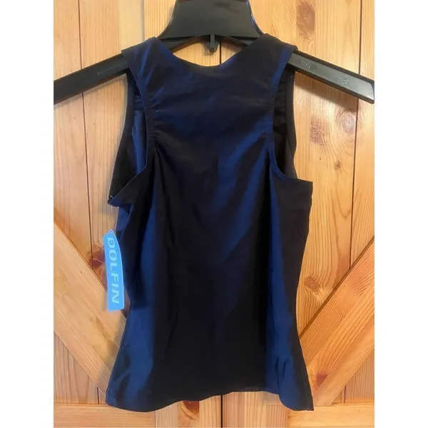 Dolfin athletic tank top black size medium Nwt (1309) - Image 5