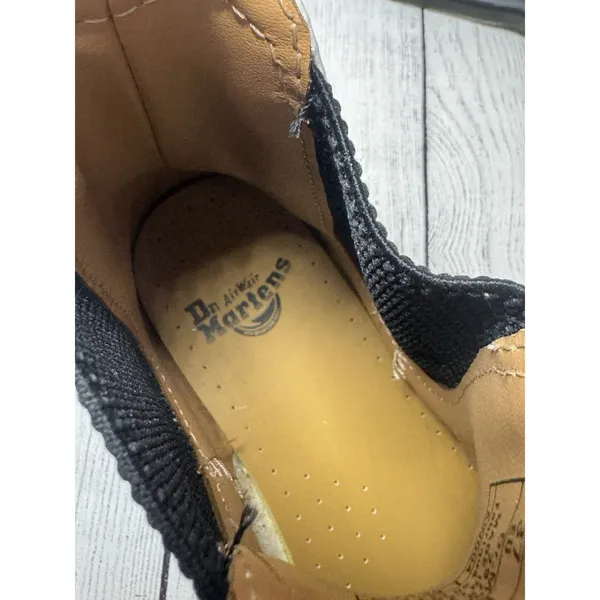 Dr Martens 2976 White Leather Chelsea Boot Women Yellow Stitch 26228100 SZ 6 - Image 10