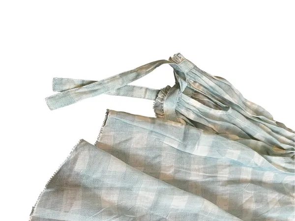 Sundance Cotton Blouse Mint Green & Cream Gingham Cottagecore Shabby Chic XL - Image 4