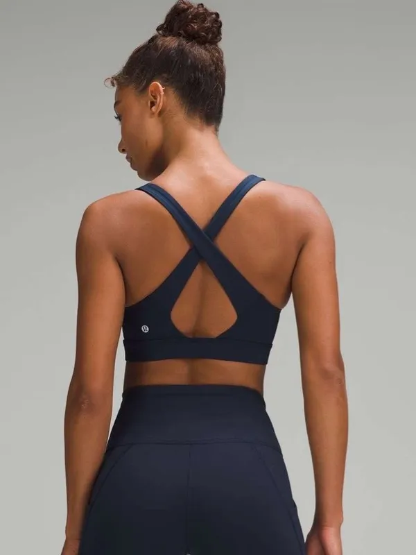 Lululemon athletica NWT Envital Bra Navy Cross-Back Sports Bra Size 10 B/C - Image 2