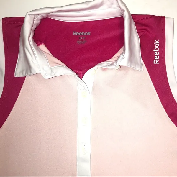 Reebok Small Pink Comfy Workout Top - Image 2