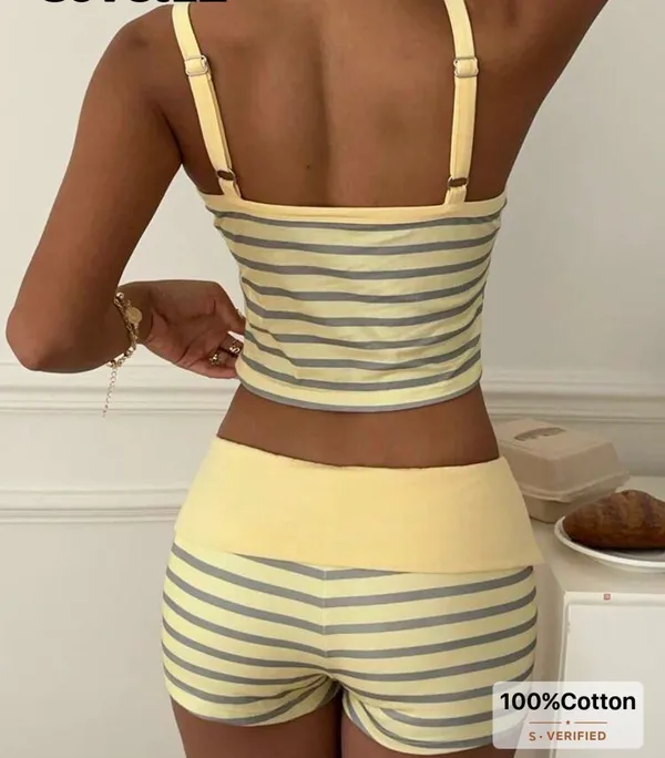 New without tags set cropped top and shorts - Image 4