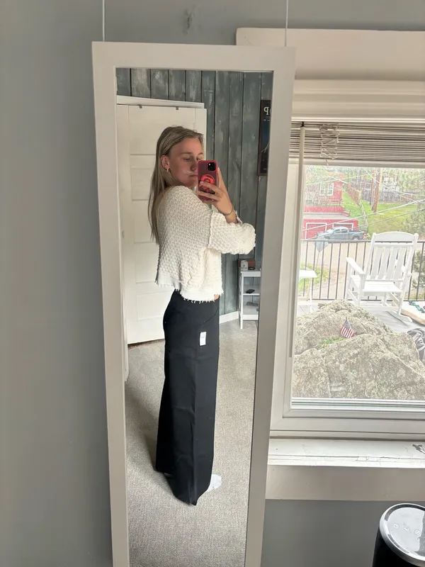 Old Navy Straight Leg Work Pants Black - Image 5