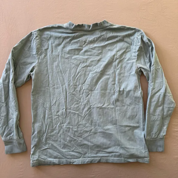Point Long Sleeve Tee Blue Size M - Image 4