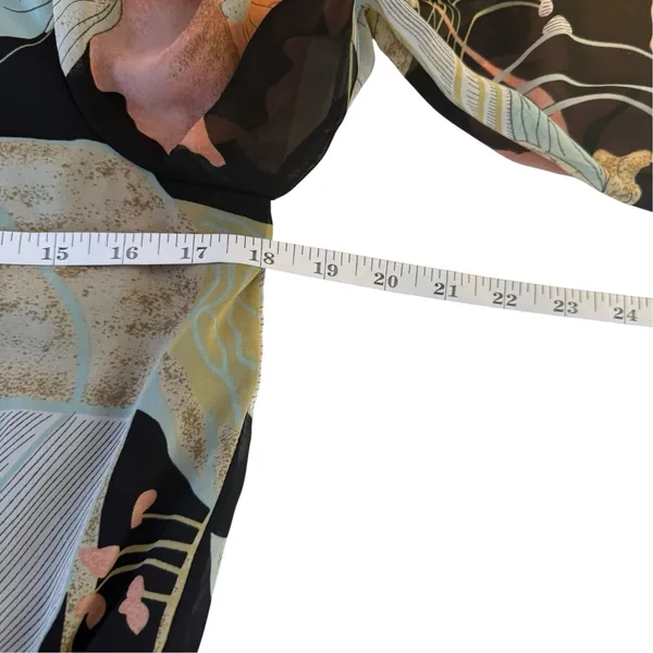 Lulu's Wonderous Water Lilies Maxi Dress Medium Boho Floral Garden Flower Party - Image 10