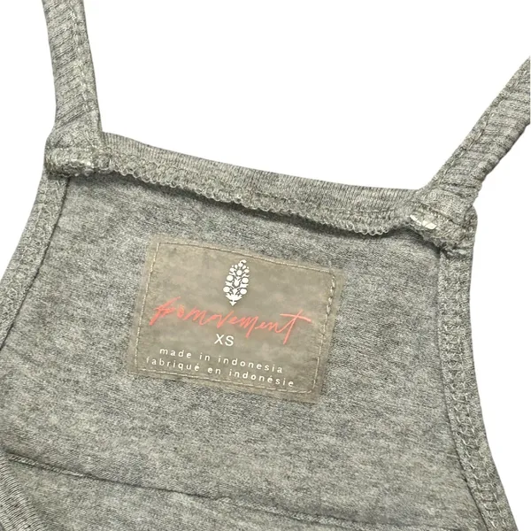 FP Movement Free People Hot Shot Jumpsuit Gorpcore Heather Grey XS OB1239677 - Image 3
