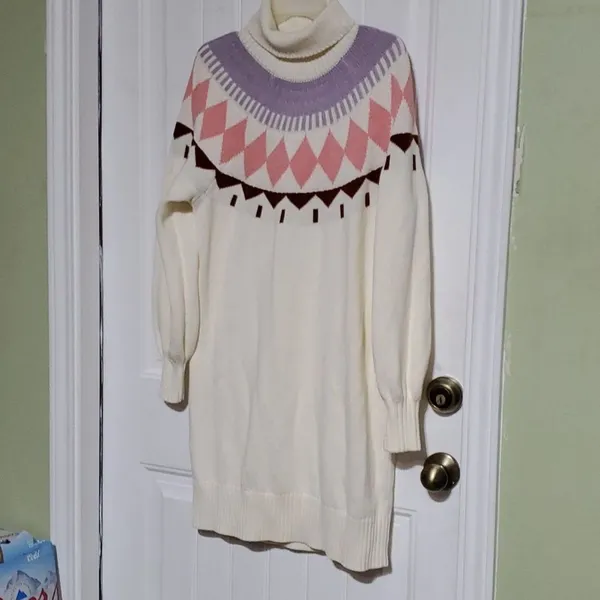 Free Assembly Jersey Dress Size L Pink Size L - Image 4