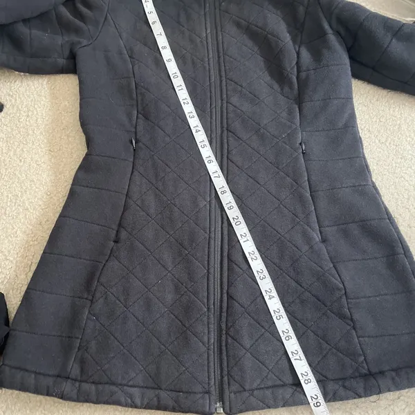 The North Face Caroluna Jacket Womens S Black Full Zip Fleece Lined Quilted Coat - Image 12