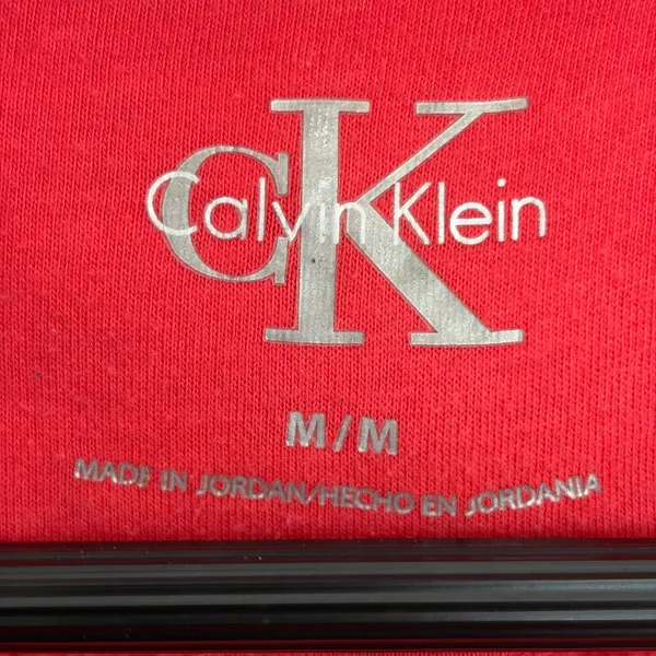 Calvin Klein Performance Womens‎ Red Embroidered Logo Hoodie Sweatshirt Medium - Image 5