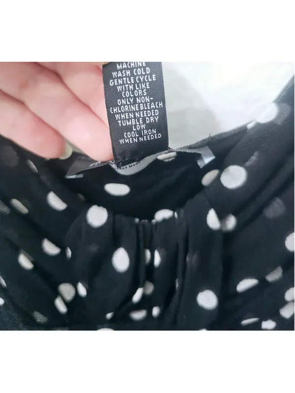 Women's INC International Concepts Polka Dot Mini Dress, Size S, Black/White - Image 5