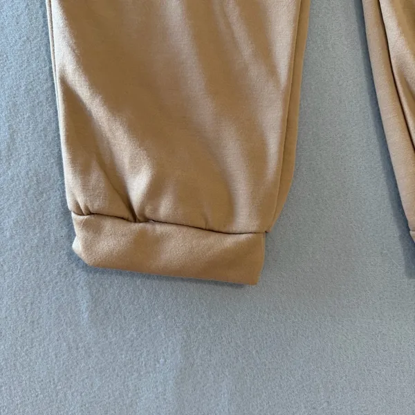 Women's Lined Elastic Waist Pull On Drawstring Pant Size Large #260701 - Image 2