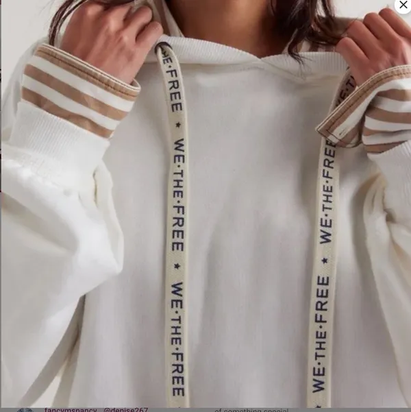 We The Free We Hoodie in Ivory sz M NWT $128R - Image 4