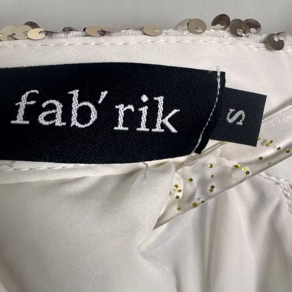 Fab'rik Bodycon Sequins Snakeskin Mini‎ Dress Sz S Cocktail Party Club Sexy Date - Image 12