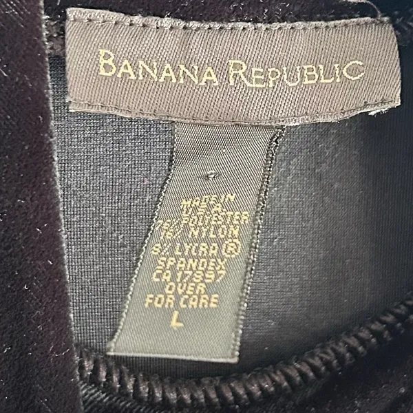 Vintage 90s Banana Republic Black Velvet Turtleneck Large Whimsigoth Witchy - Image 3