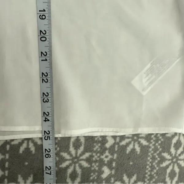 NWT‎ Massimo Dutti Women's White Flowing ShortSleeve Oversized Shirt Size Medium - Image 9