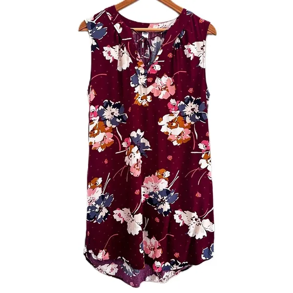 Old Navy Floral‎ Shift Dress Size Large - Image 3