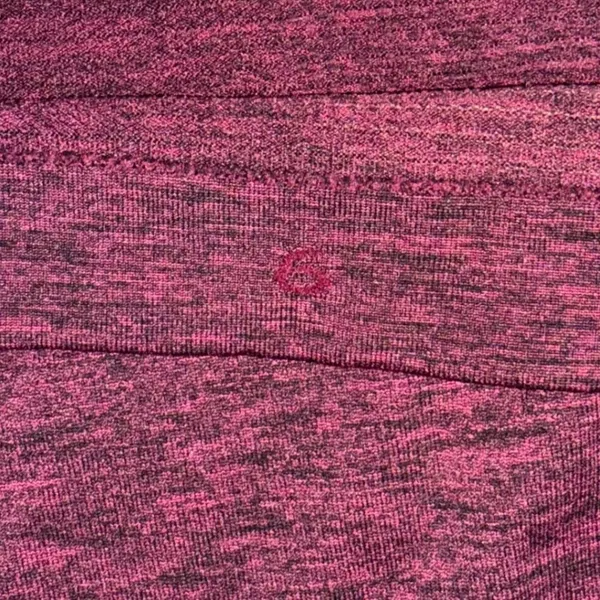 Lululemon Swiftly Tech Long Sleeve Women 4 Burgundy Good Thumbholes Heathered - Image 4