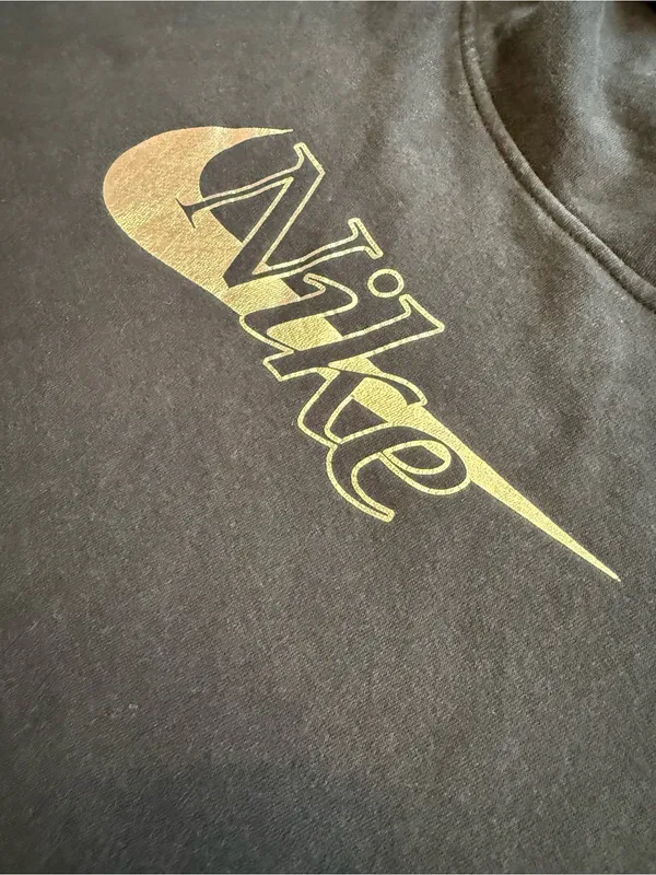 Nike Black Pullover Hoodie with White Swoosh Tag Women’s Size Small - Image 4