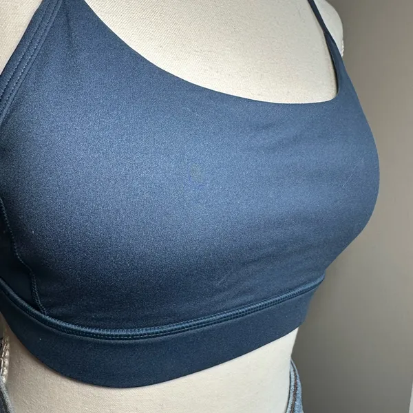 ANTONIO MELANI Navy Scoop-Neck Sports Bralette - Image 3