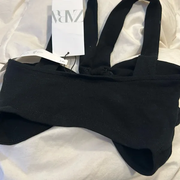 NWT Zara Black Cropped Top‎ Size Small - Image 7