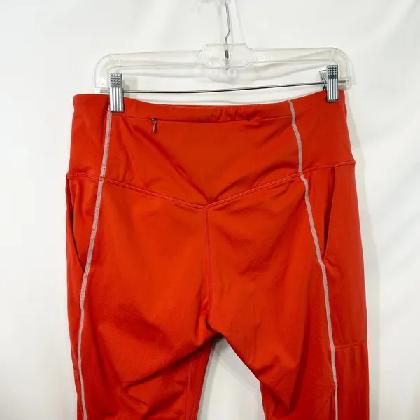 Fabletics Motion365 XL Leggings Full Length High‎ Waisted Reflective Orange 1275 - Image 7