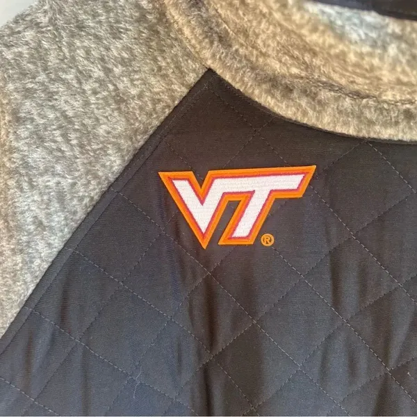 Gameday Couture Women's Virginia Tech Quilted Panel Snap Up Pullover Sweatshirt - Image 4