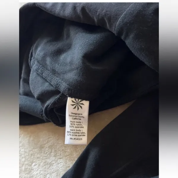 Athleta Womens High Rise‎ Black Leggings Size 0 - Image 9