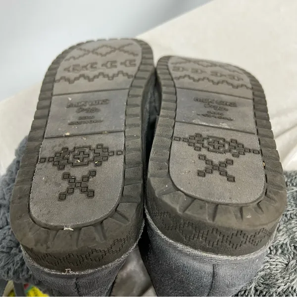 Mul Luks size 10 Grey Knit Women's sweater Boots pull on winter comfy casual - Image 8
