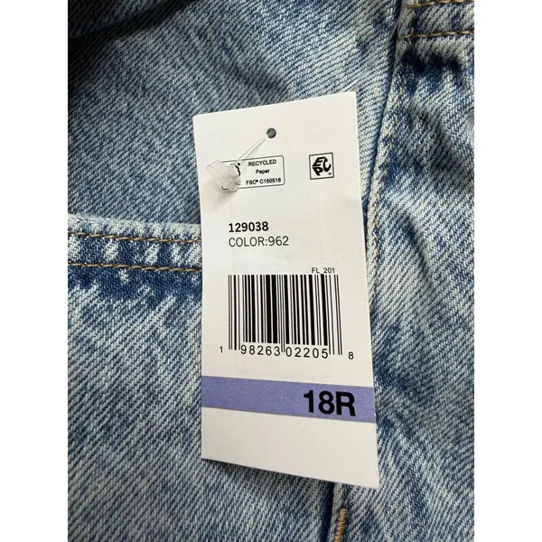Aeropostale Low Rise Baggy Distressed Light Wash Jeans 18R Y2K Skater Jeans - Image 11