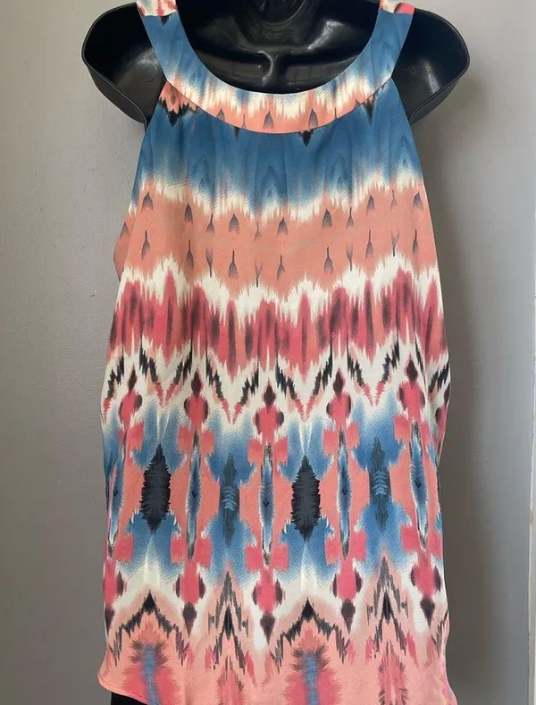 AB Studio Multicolor Sleeveless Blouse - Image 2