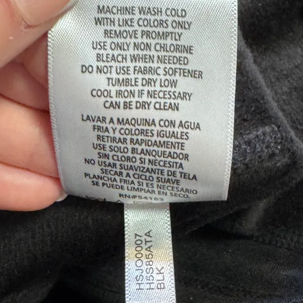 Halston Womens‎ Black Ribbed Velour Wide Leg Lounge Pants XLarge XL - Image 7