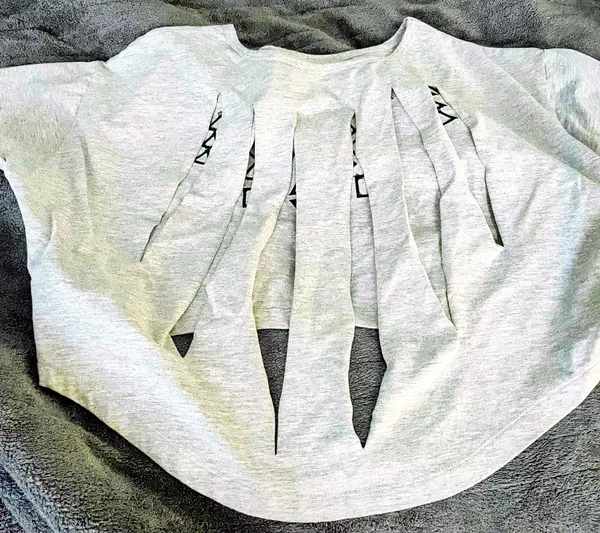 Women Crop Top Gray Size L - Image 4