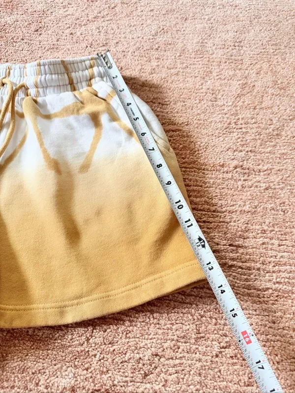 Disney Mickey Mouse Women’s XS Ombre Sweat Shorts Yellow White - Image 3