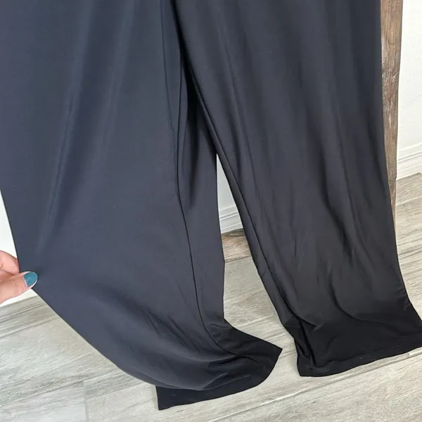 Mohito Detailed Black V-neck Wide Leg Jumpsuit Dressy Classy / Size Small - Image 6