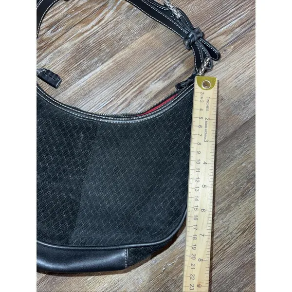 The Sak Boho Hippie‎ Black Leather Equestrian Western Shoulder Hobo Y2K Bag - Image 5