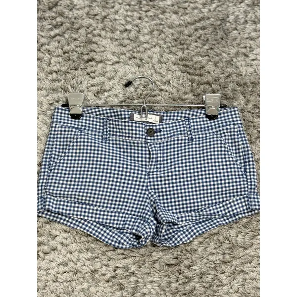 Vintage Y2K Abercrombie & Fitch Gingham Plaid Low Rise Micro Shorts Women Size 2 - Image 4