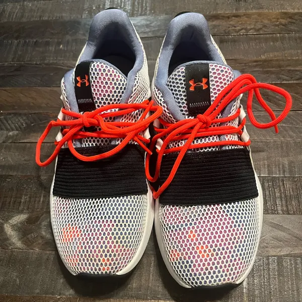 Under Armour Women's Charged Breathe Lace PR - Size 9 US neon orange and black - Image 2