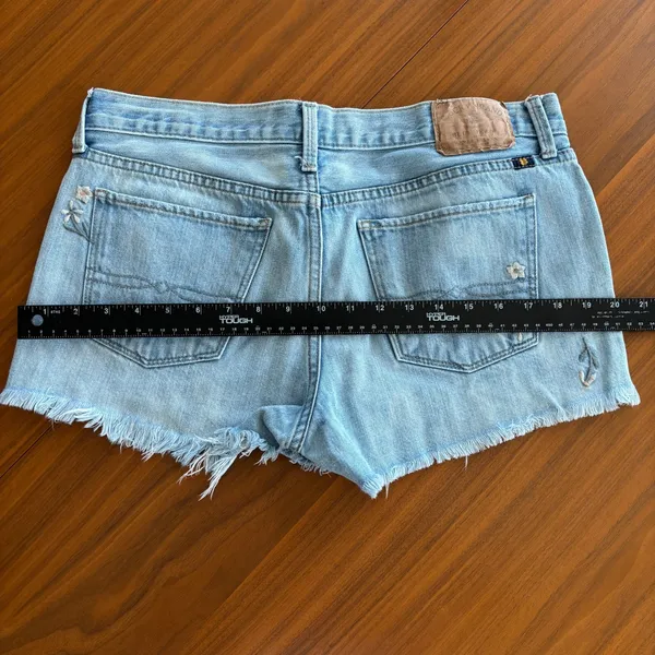 Lucky Brand The Cut Off Shorts 6 28 Floral Embroidered Denim Boho Summer Fairy - Image 12