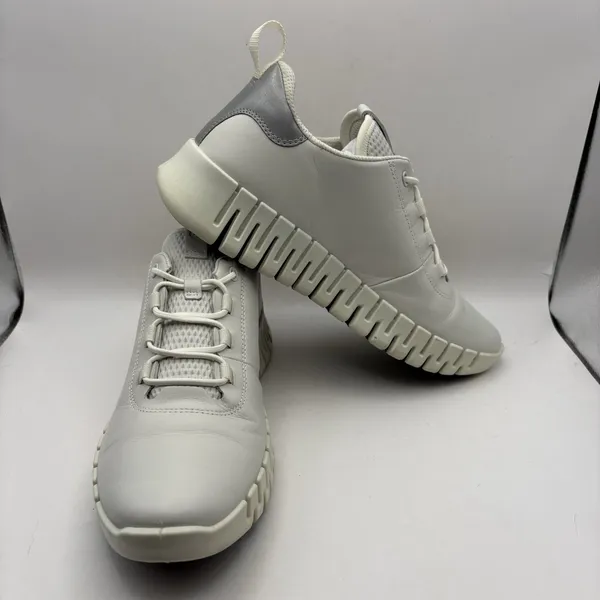 ECCO Gruuv Sneakers Women's 42 US 11-11.5 Ivory Gray Lifestyle Shoes - Image 8