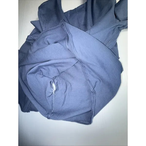Abercrombie Women's Bell Ruffle Sleeve‎ Crop Top Blue Size XS - Image 7