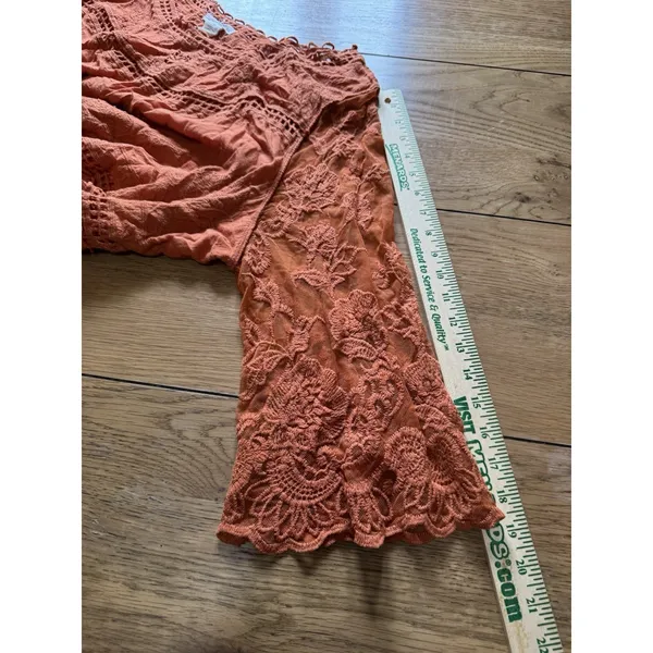 Indigo Thread Co Women Size 1X Crochet‎ Blouse/Dress Whimsy Fairy Boho Hippie - Image 6