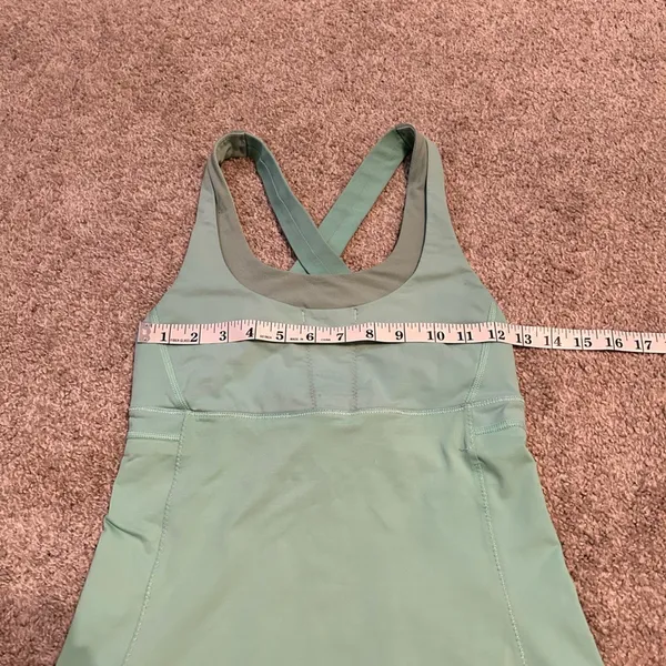 Lululemon cross straps tank top, Sz‎ 6, Mint green - Image 6