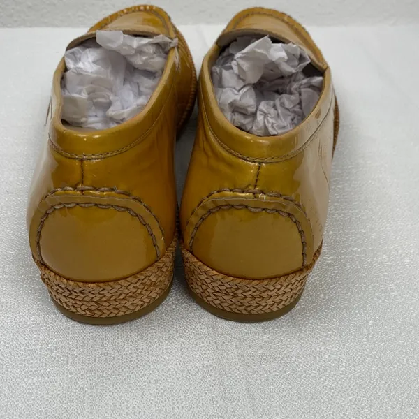 Stuart Weitzman Mustard Yellow Loafers Size 7 M - Image 5
