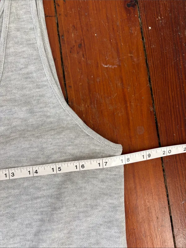 Daily Ritual Heather Gray Sleeveless Drawstring Jumpsuit Size Medium - Image 4