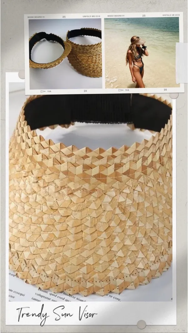 Straw visor Tan - Image 2