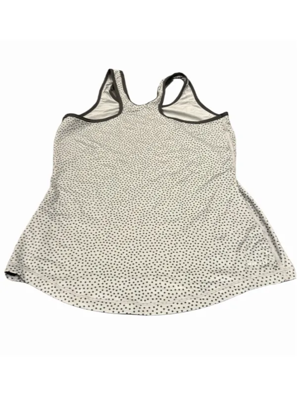 Nike Pro racerback grey polka dot print tank top size M - Image 2